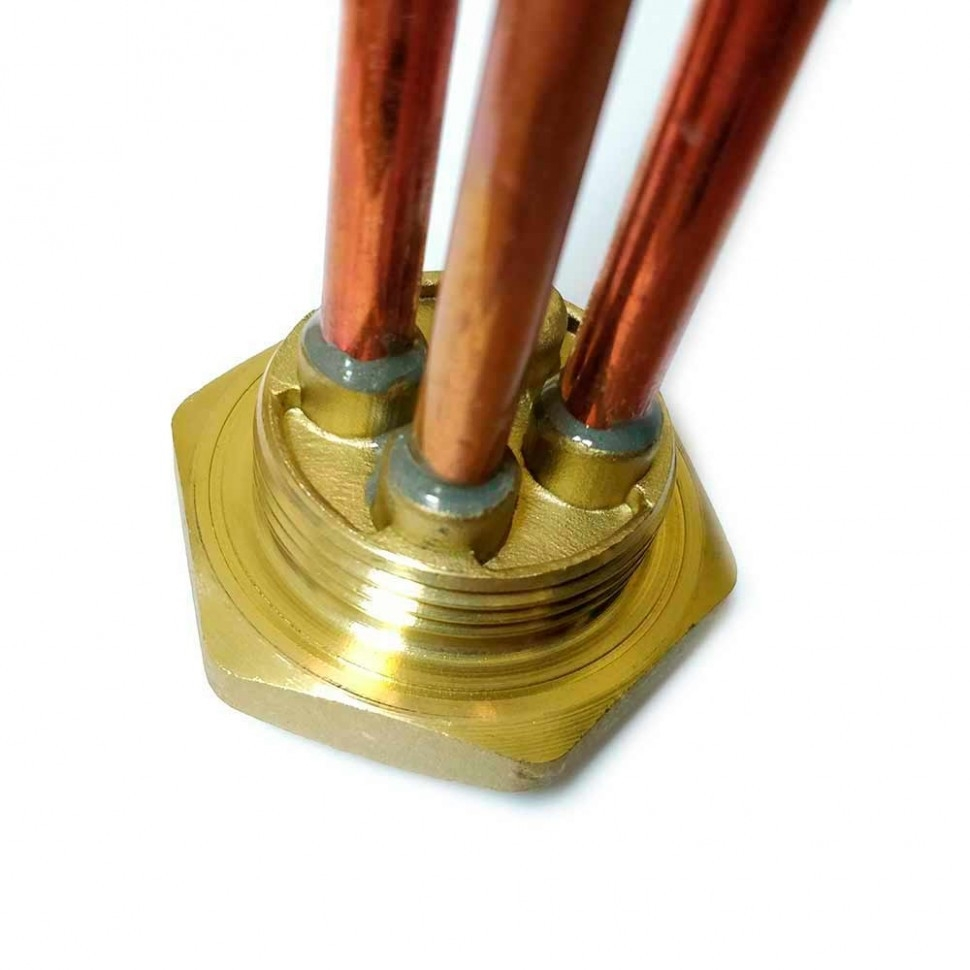 ТЭН 2,5кВт (2500Вт) RDT, резьбовой 42 мм для Ariston, De Luxe, Real, Thermex, под анод М6, 282245