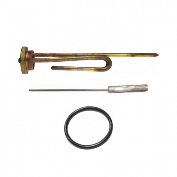 Комплект ТЭН 2кВт (2000Вт) RCT, резьбовой 42мм для Ariston, De Luxe, Real, Thermex + прокладка + анод, 3401466K