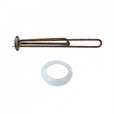Комплект ТЭН 2кВт (2000Вт) RF для водонагревателя Ballu, Zanussi,под анод М4, трубка под термостат D10 + прокладка, 20064K1