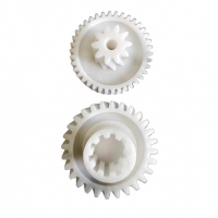 Блок большая + малая шестерня для мясорубки Midea MG2752, D59 + D59,5мм, 28 + 38 зубьев, h1154 Блок большая + малая шестерня для мясорубки Midea MG2752, D59 + D59,5мм, 28 + 38 зубьев, h1154